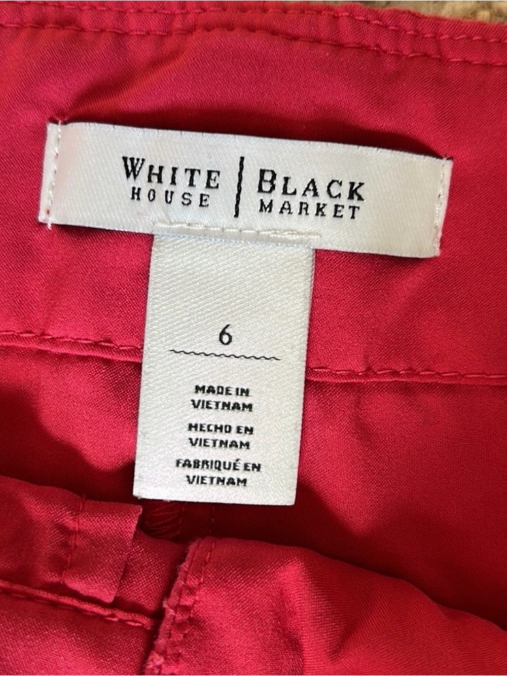 Whbm Women’s hot pink Eyelet and red Shorts size 6 - Picture 3 of 8